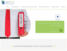 Tablet Screenshot of legaltracksoftware.com